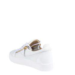 Pre Owned Giuseppe Zanotti White Frankie Low Top Sneakers Size EU 44