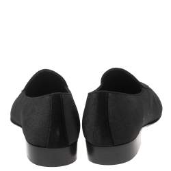 Pre Owned Giuseppe Zanotti  Black  Velvet Slip On Loafers Size 44