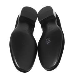 Pre Owned Giuseppe Zanotti  Black  Velvet Slip On Loafers Size 44