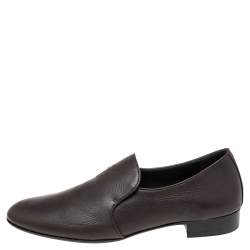 Giuseppe Zanotti Brown Leather Loafers Size 44