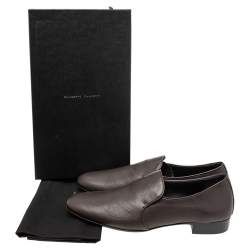 Giuseppe Zanotti Brown Leather Loafers Size 44