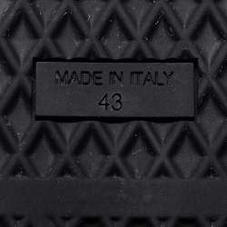 Pre Owned Giuseppe Zanotti Blue Leather Frankie Low Top Sneakers Size 43