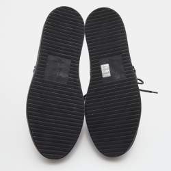 Pre Owned Giuseppe Zanotti Black Leather Studded Kriss High Top Sneakers Size 43