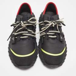 Giuseppe Zanotti Black Mesh and Leather Urchin Low Top Sneakers Size 43 