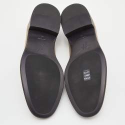 Pre Owned Giuseppe Zanotti Grey Suede Slip On Smoking Slippers Size 41