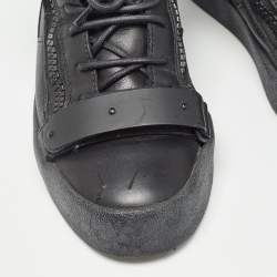 Pre Owned Giuseppe Zanotti Brown Leather London High Top Sneakers Size 41