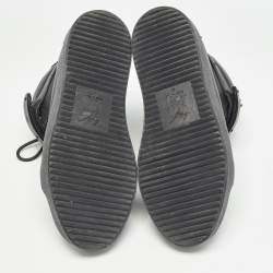 Pre Owned Giuseppe Zanotti Brown Leather London High Top Sneakers Size 41