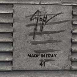 Pre Owned Giuseppe Zanotti Brown Leather London High Top Sneakers Size 41