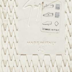 مملوكة مسبقًا Giuseppe Zanotti Grey Suede Eco blabber Low Top Sneakers Size 45