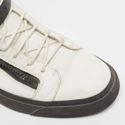 Giuseppe Zanotti White Leather High Top Sneakers Size 46