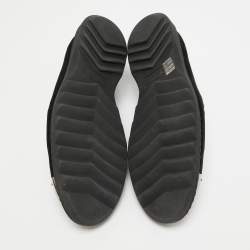 Giuseppe Zanotti Black Velvet Slip on Smoking Slippers Size 44