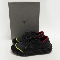Giuseppe Zanotti Black Mesh and Rubber Urchin Low Top Sneakers Size 42