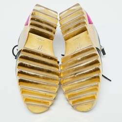 Giuseppe Zanotti Multicolor Python Embossed Leather Low Top Sneakers Size 43