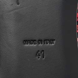 Pre Owned Giuseppe Zanotti Black Suede Crystal Embellished Smoking Slippers Size 41