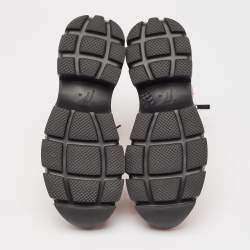 Pre Owned Giuseppe Zanotti Red Leather Apocalypse Trek Ankle Boots Size 43