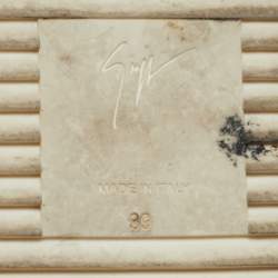 مملوكة مسبقًا Giuseppe Zanotti White Leather High Top Sneakers Size 39