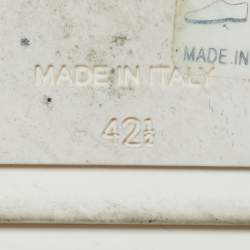 Pre Owned Giuseppe Zanotti Metallic Multicolor Leather Kriss High Top Sneakers Size 42.5