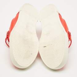 Pre Owned Giuseppe Zanotti Red Leather The Shark 5.0 Low Top Sneakers Size 47