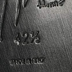 Pre Owned Giuseppe Zanotti Dark Brown Suede Chelsea Ankle Boots Size 42.5