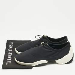 Pre Owned Giuseppe Zanotti Black Neoprene Light Jump Slip On Sneakers Size 41.5