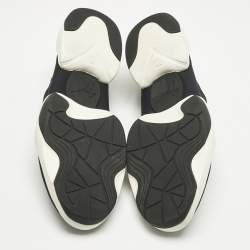 Pre Owned Giuseppe Zanotti Black Neoprene Light Jump Slip On Sneakers Size 41.5