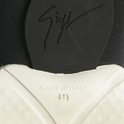 Pre Owned Giuseppe Zanotti Black Neoprene Light Jump Slip On Sneakers Size 41.5