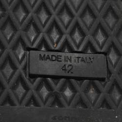 مملوكة مسبقًا Giuseppe Zanotti Coby Size 42 Navy Blue/Black Patent Leather and Velvet High Top Sneakers