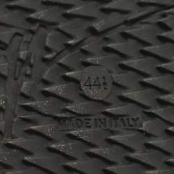 مملوكة مسبقًا Giuseppe Zanotti Urchin Size 44.5 Black Leather Lace Up Sneakers