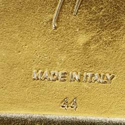 مملوكة مسبقًا Giuseppe Zanotti Frankie Size 44 Navy Blue Patent Leather and Velvet Low Top Sneakers