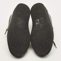 Pre Owned Giuseppe Zanotti Frankie Size 43.5 Black Patent and Leather Low Top Sneakers