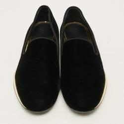 Pre Owned حذاء سليبرز جوسيبي زانوتي "كيفين سموكينغ" سويدي أسود مقاس 44