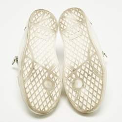 مملوكة مسبقًا Giuseppe Zanotti Frankie Size 40 White Leather Low Top Sneakers