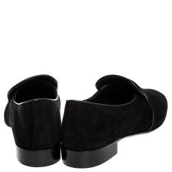 Pre Owned Giuseppe Zanotti Black Suede Smoking Slippers Size 43