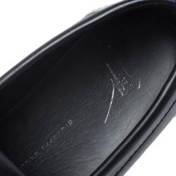 Giuseppe Zanotti Black Studded Leather Skate Slip On Sneakers Size 41