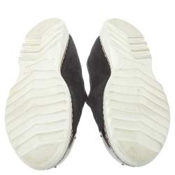 Pre Owned Giuseppe Zanotti Black Suede Leather Smoking Slippers Size 43