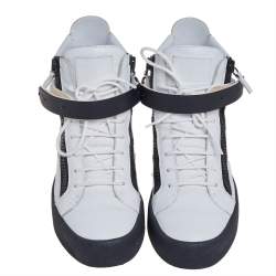 Pre Owned Giuseppe Zanotti White Leather May Birel Sneakers Size 43