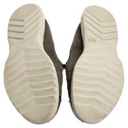 Pre Owned Giuseppe Zanotti Grey Suede Slip On Sneakers Size 43.5