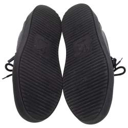 Pre Owned Giuseppe Zanotti Blue Suede And Leather Dona Low Top Sneakers Size 42