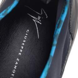 Giuseppe Zanotti Black Fabric And Leather Slip On Sneakers Size 43.5