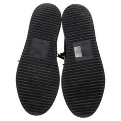 Pre Owned Giuseppe Zanotti Black Patent Leather London High-Top Sneakers Size 40