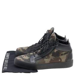 Giuseppe Zanotti Multicolor Camouflage High Top Sneakers Size 43