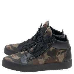 Giuseppe Zanotti Multicolor Camouflage High Top Sneakers Size 43