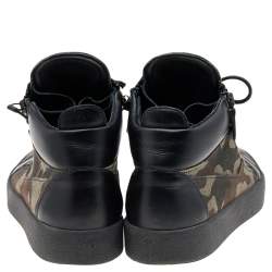 Giuseppe Zanotti Multicolor Camouflage High Top Sneakers Size 43