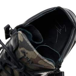 Giuseppe Zanotti Multicolor Camouflage High Top Sneakers Size 43