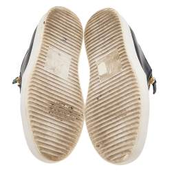 Pre Owned Giuseppe Zanotti Black Leather Eve Slip On Sneakers Size 43