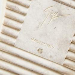 Pre Owned Giuseppe Zanotti Black Leather Eve Slip On Sneakers Size 43