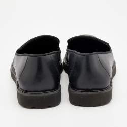 Pre Owned Giuseppe Zanotti Black Leather Slip On Loafers Size 43