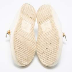 Giuseppe Zanotti White Leather Eve Slip On Sneakers Size 41