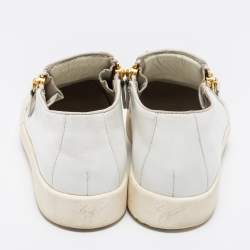 Giuseppe Zanotti White Leather Eve Slip On Sneakers Size 41