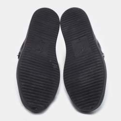 مملوكة مسبقًا Giuseppe Zanotti Black Patent Leather London High Top Sneakers Size 46